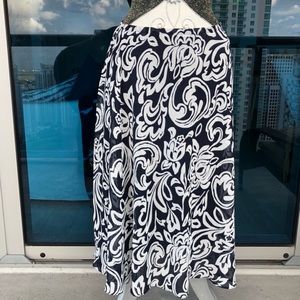 Maxi NAVY & WHITE Women’s Print Skirt Size 20W
